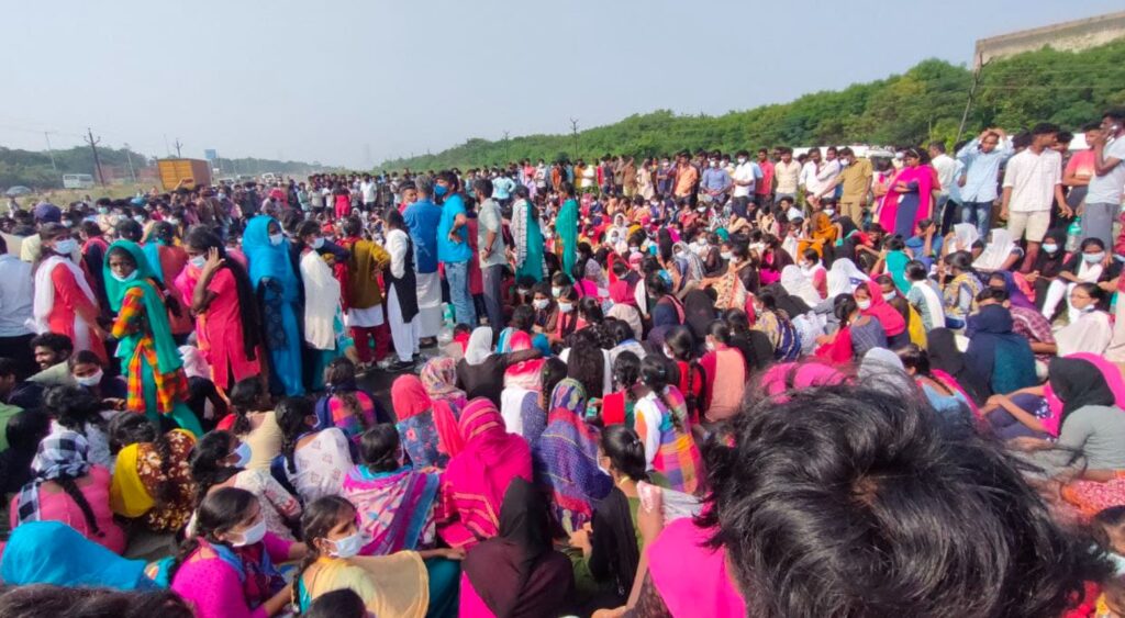 ஸ்ரீபெரும்புதூர் போராட்டம்